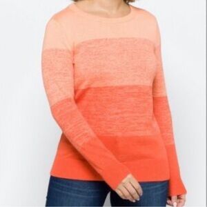 Market & Spruce Women's Coral Ombre Sweater